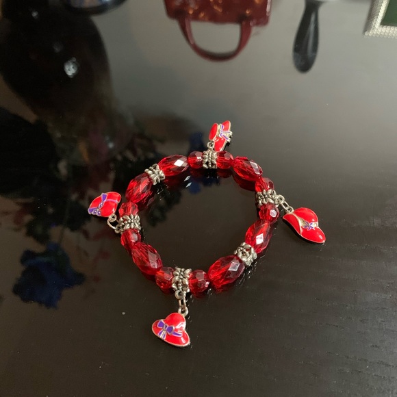 Read shiny beads bracelet with pendants❤️ - Picture 4 of 6